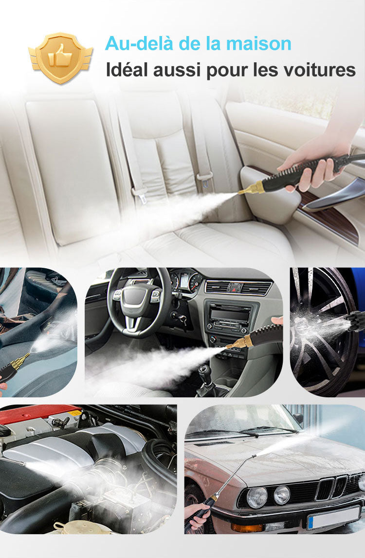 🔥🔥🔥Nouveau Nettoyeur à Vapeur à Haute Température portatif très efficace pour voiture ; maison ; cuisine etc.