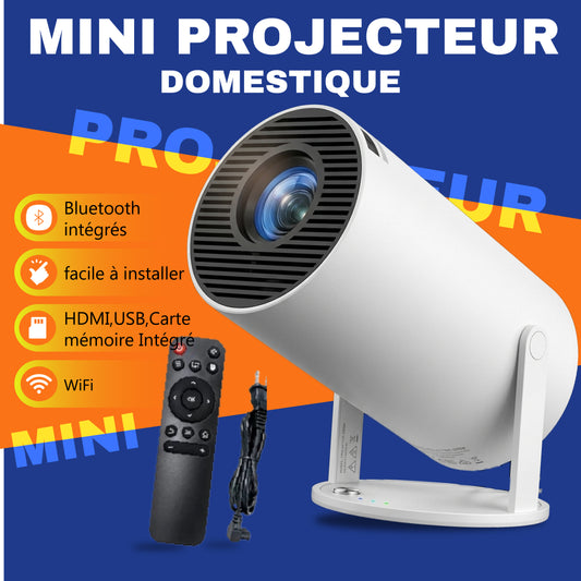 Projecteur HY300 Plus 210ANSI 720P Support 4K Mini projecteur domestique Android 11