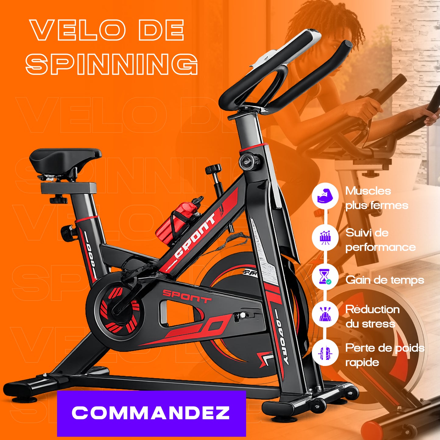 Vélo de Spinning Maison BEST