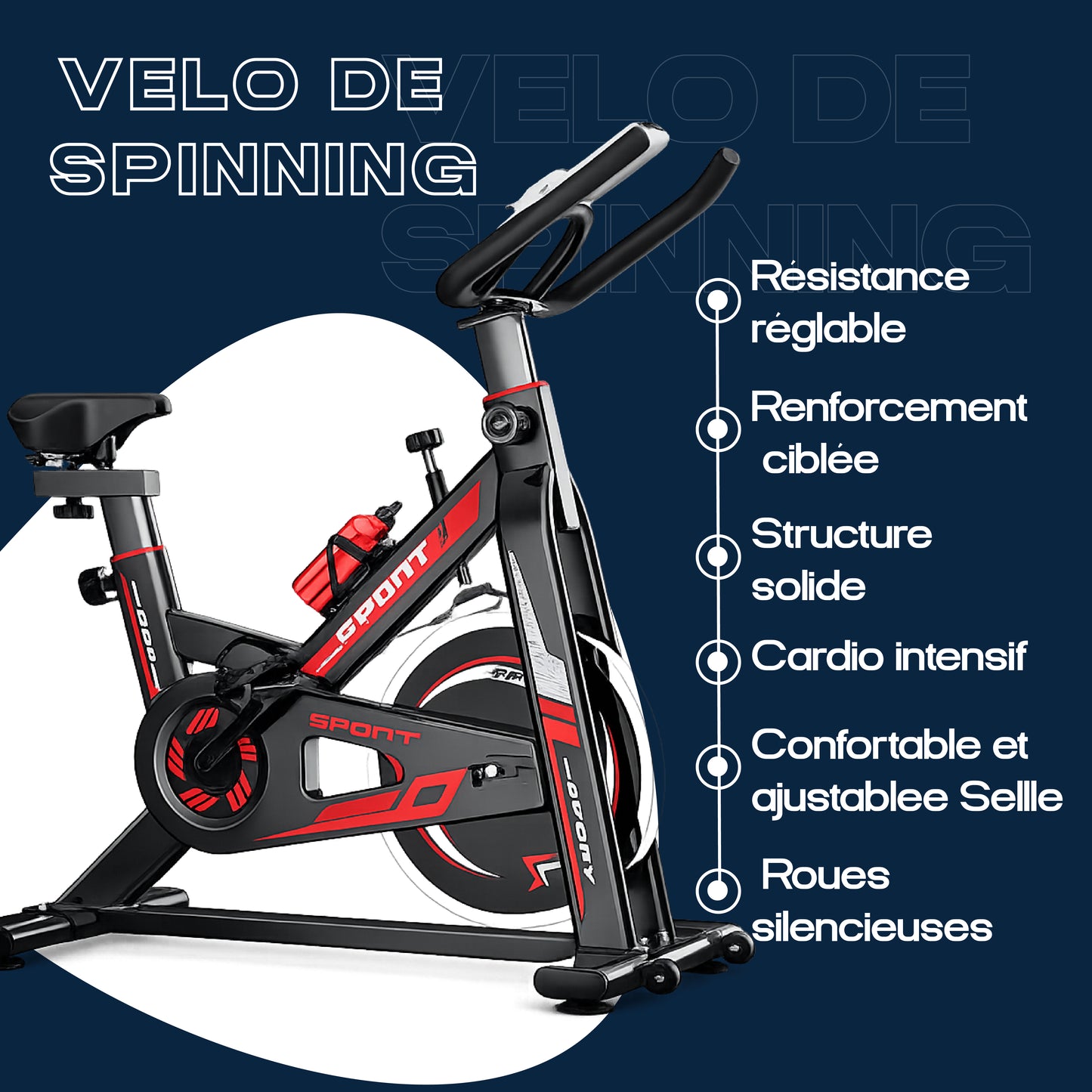 Vélo de Spinning Maison BEST