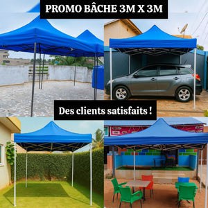 Fb - Promo Bâche Tente 3m x 3m pour 24H