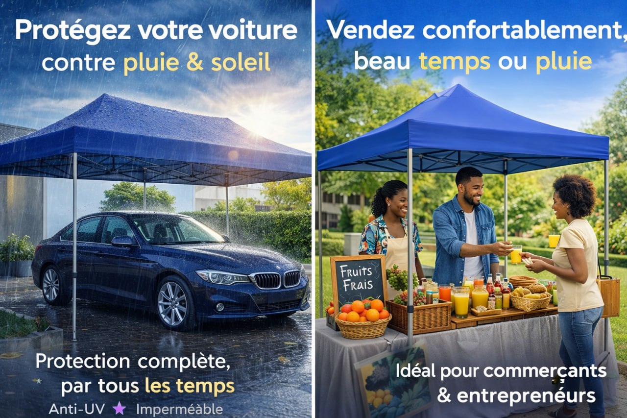 Fb - Promo Bâche Tente 3m x 3m pour 24H
