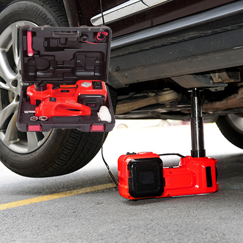Tik - Kit d'urgence essentiels pour la réparation automobile🛠️ - Cric hydraulique électrique 12V pour voitures